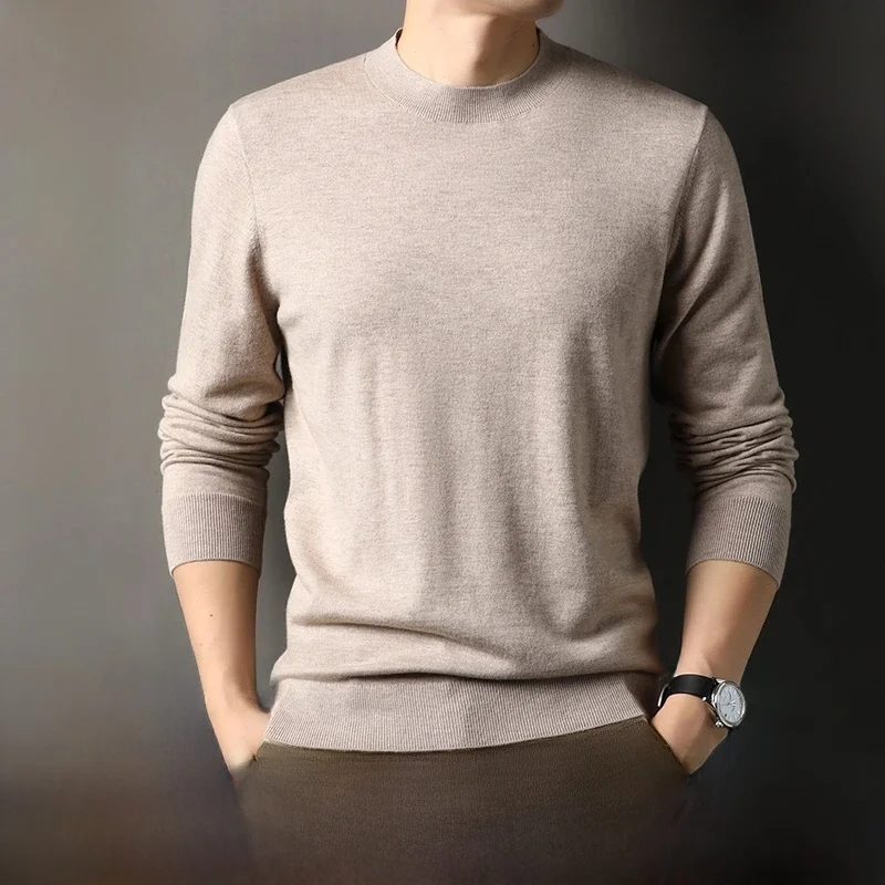 

Мужской свитер Pierre Cardin Camere, тонкий, с длинными рукавами, теплый, однотонный, шерстяной, вязаный, повседневный, осенне-зимний