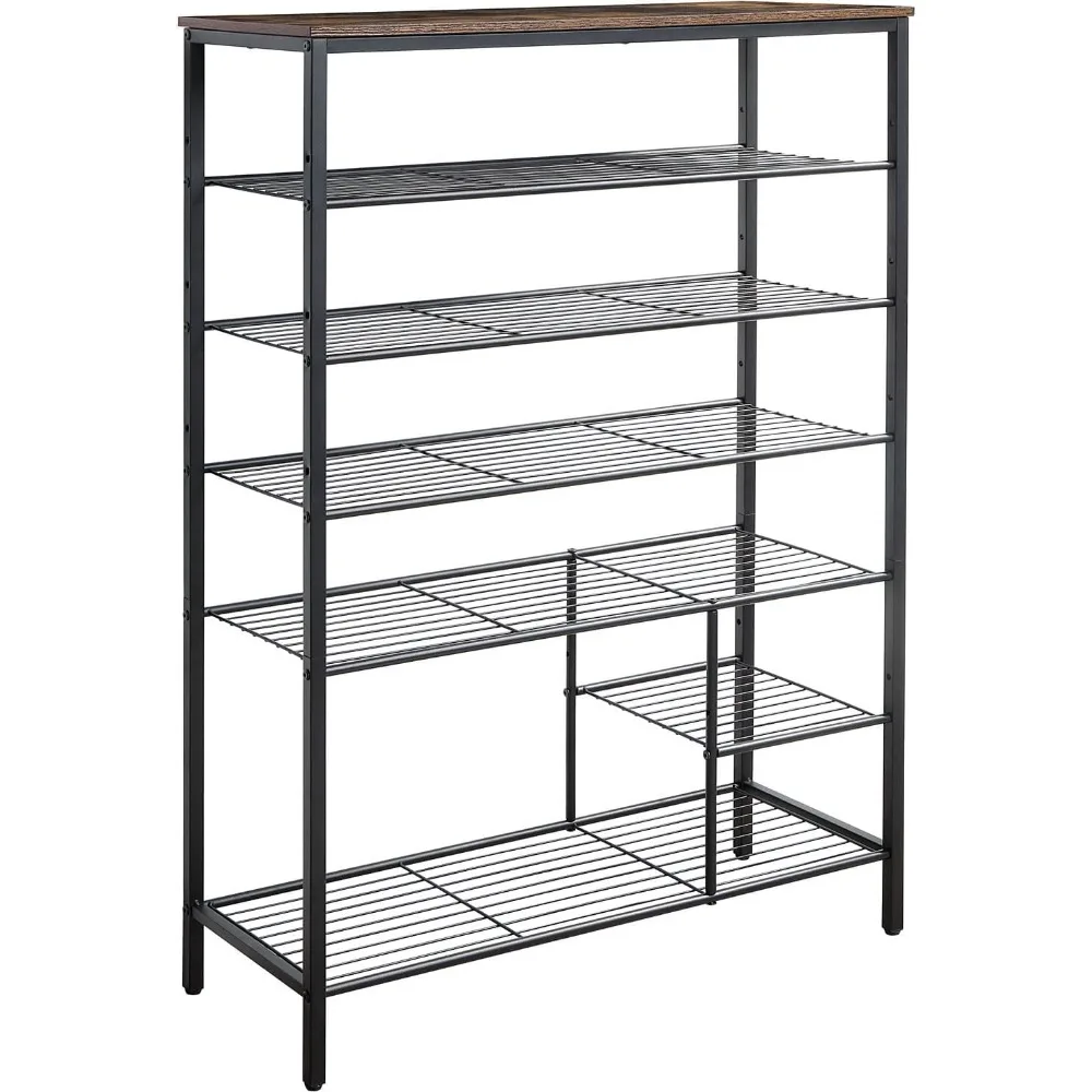 

6 Tier Shoe Rack Organizer, Metal Mesh Shoe Storage Shelf, Storage Boots .For Entryway, Closet,Hallway, Bedroom,Cloakroom