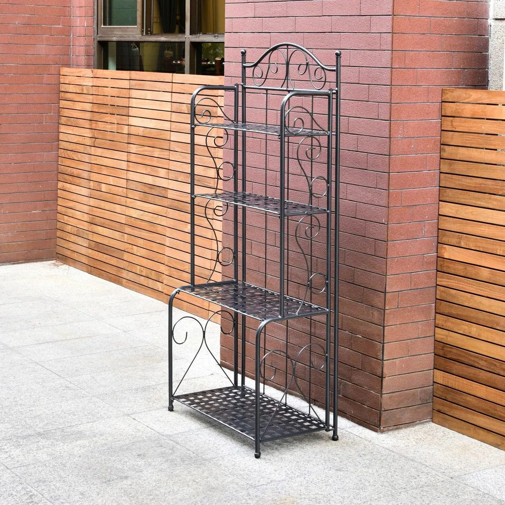 4-tier Iron Folding Bakers Rack