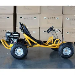 25KM/H Safety Speed Buggy for Aged 105CC Heavy Duty Gasoline Karting with 4 Wheel