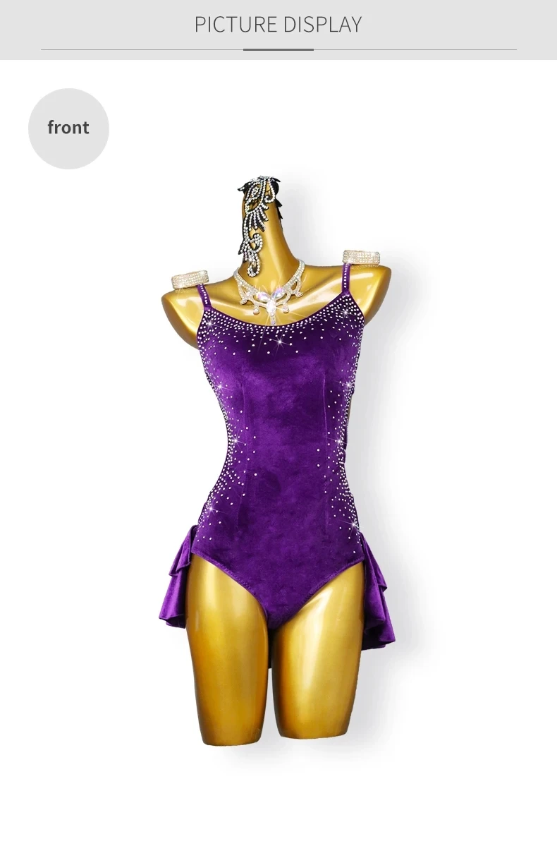 2026 Damen Lateinamerikanisches Tanzkleid Mädchen Kurze Kleidung Sexy Ballsaalrock Cabaret Kostüm Elegante Tanzkleidung Samba-Anzug – Detail 7