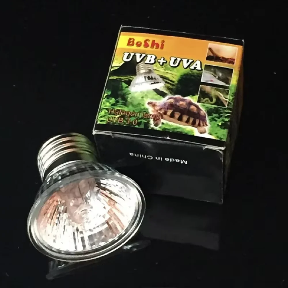 25/50/75w Reptile Heat Lamp UVA+UVB Full Spectrum Reptile Lizard Snake Turtle Pet Sunbathing Uv Bulb Suitable For E27 Lamp Base