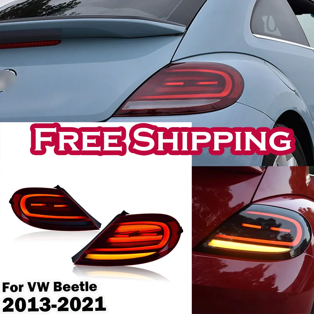

Car Tail Lamp Assembly For VW Beetle 2013-2021 Upgrade Modified to NEW Beetle Dynamic TURN Signal Brake Lamp Car LED Taillights