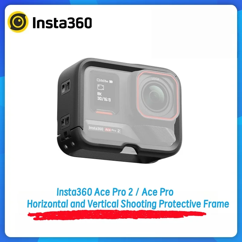 Original Insta360 Ace Pro 2 / Ace Pro Horizontal Vertical Shooting Frame Lightweight Protective Mount Cage
