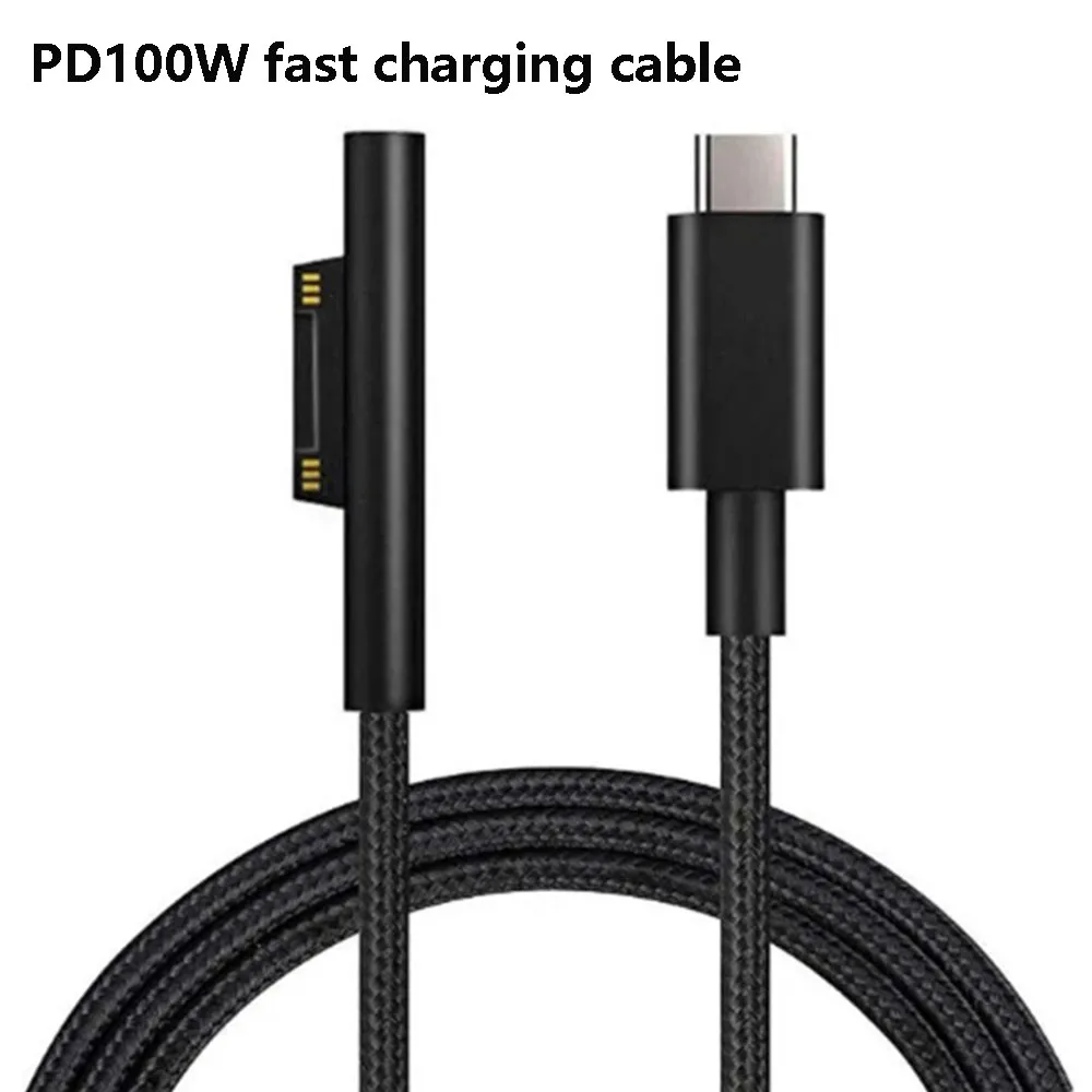 

1.8M USB Type C Charging Cable PD Fast Charging Cable for Microsoft Surface Pro 3 4 5 6 GO Book Power Supply Charger Adapter