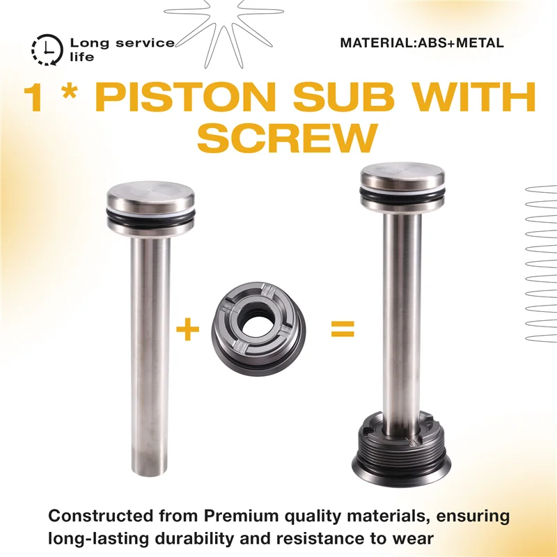 Conjunto secundario de pistón de ajuste de inclinación con tornillo 0436389 0435345 para motores fueraborda OMC Evinrude Evinrised-Boom