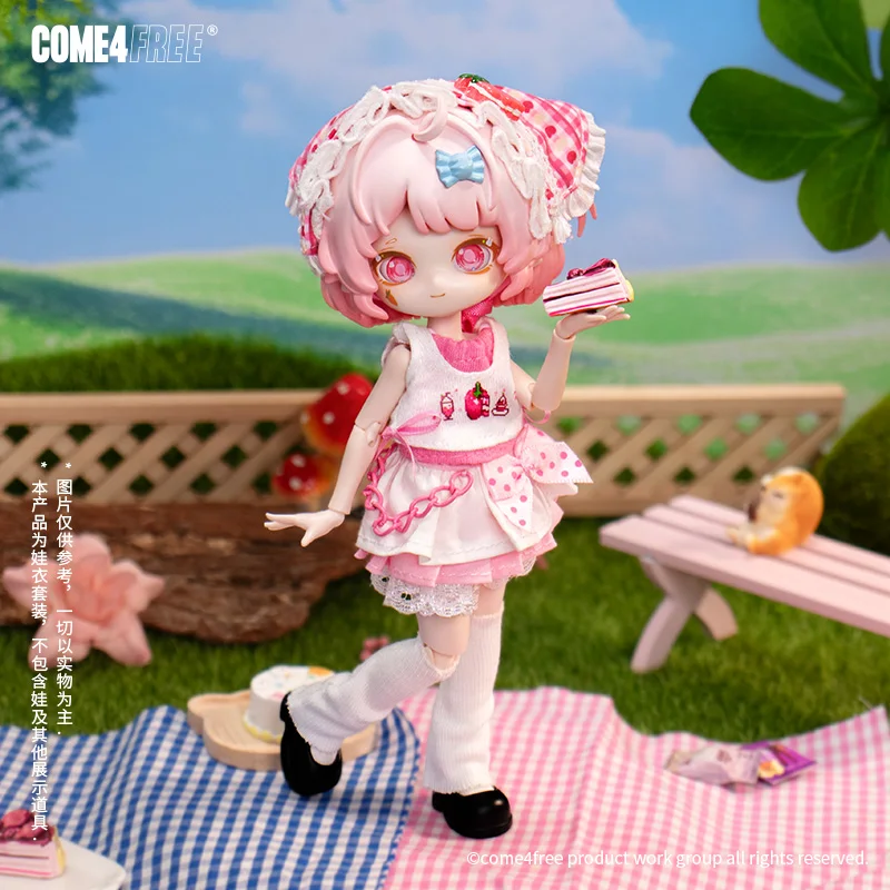 

come4free12 points BJD doll clothes do not include the doll dessert series strawberry milkshake doll clothes skirt clothing set