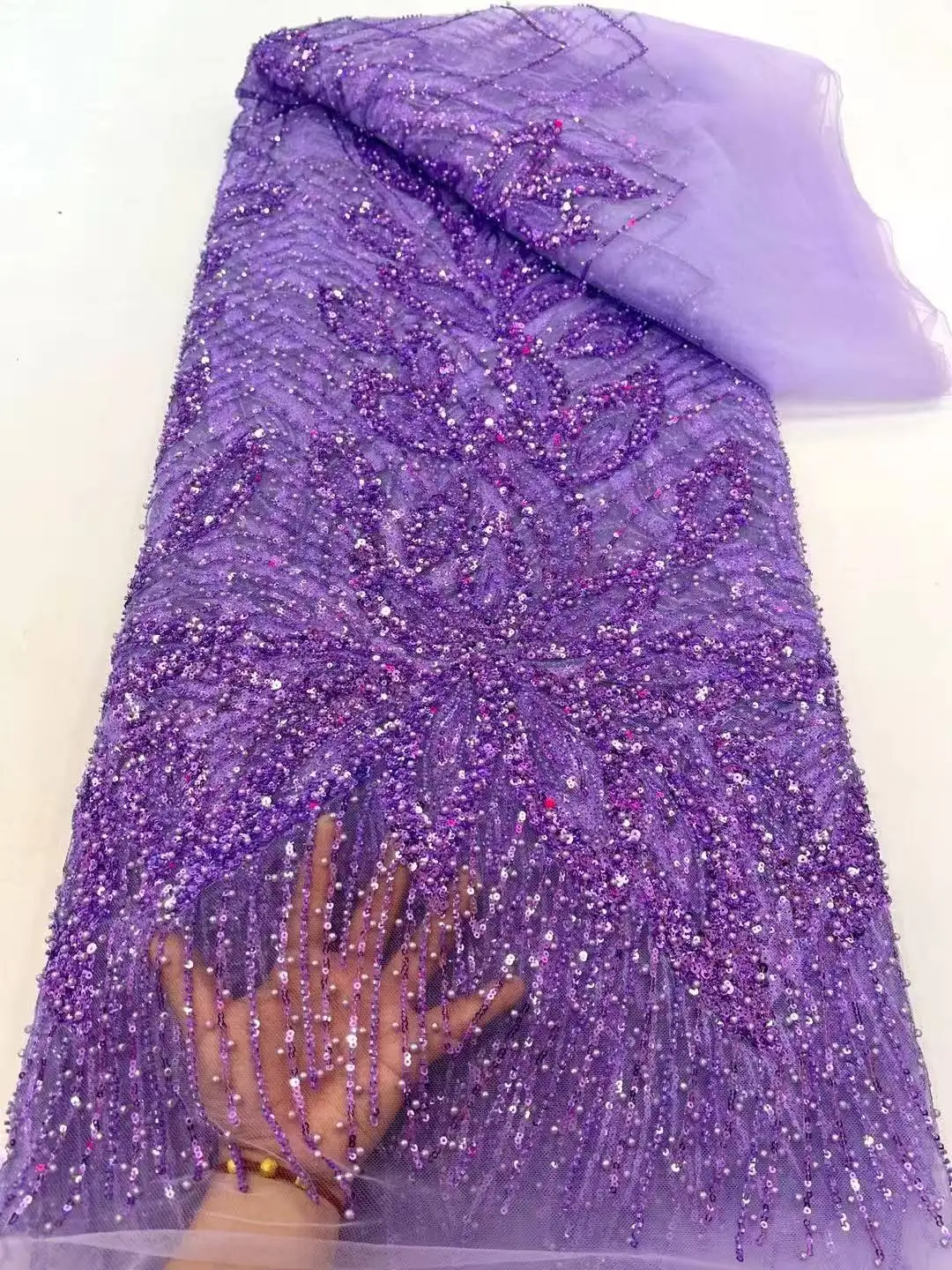 

Французский тюль с бусинами, кружевная ткань, африканская кружевная ткань, 2021, высокое качество, нигерийская кружевная ткань с вышивкой для свадебного шитья