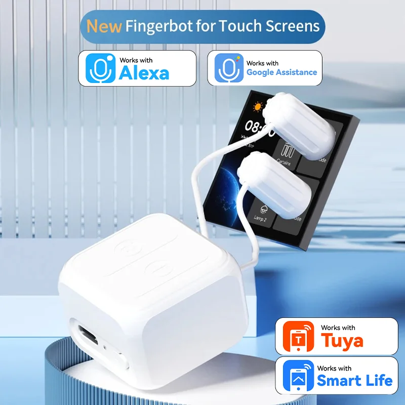 Wireless BLE Touch Switch Fingerbot Robot Touch Screens Compatible with Tuya Smart Life Remoter Alexa Google Home Voice Assitant