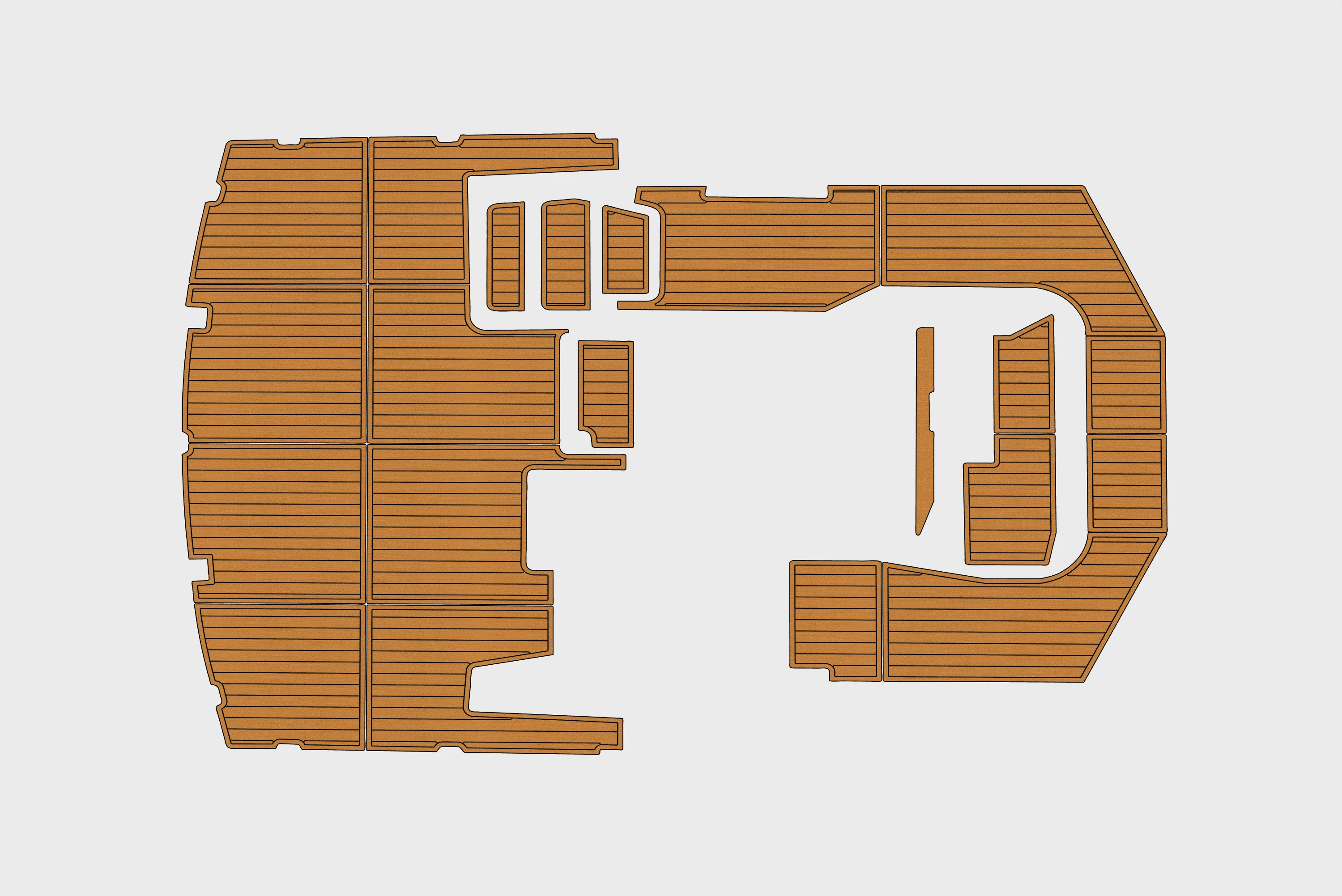 

Самоклеящийся морской коврик из искусственного тикового этиленвинилацетата EVA-1990-1991 Carver 3807 Aft Cabin MY 6 мм (1/4 дюйма), нескользящая настил для лодки для кокпита