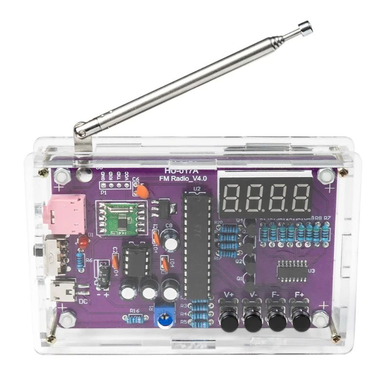 

Radio DIY kit FM circuit board production, microcontroller