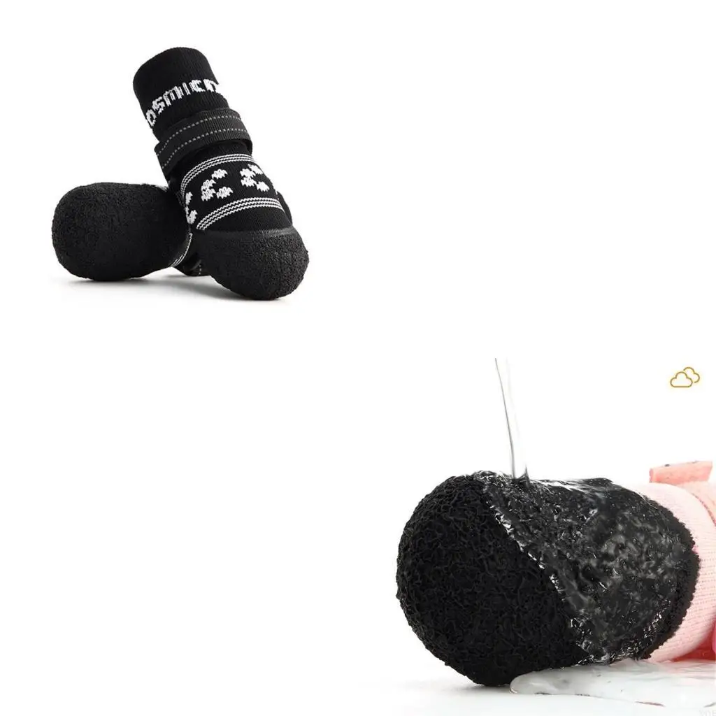 

X4YE Antislip Dog Socks with Rubber Soles For Safe Movement On Hard Floor for Senior Dogs And Protects Paws