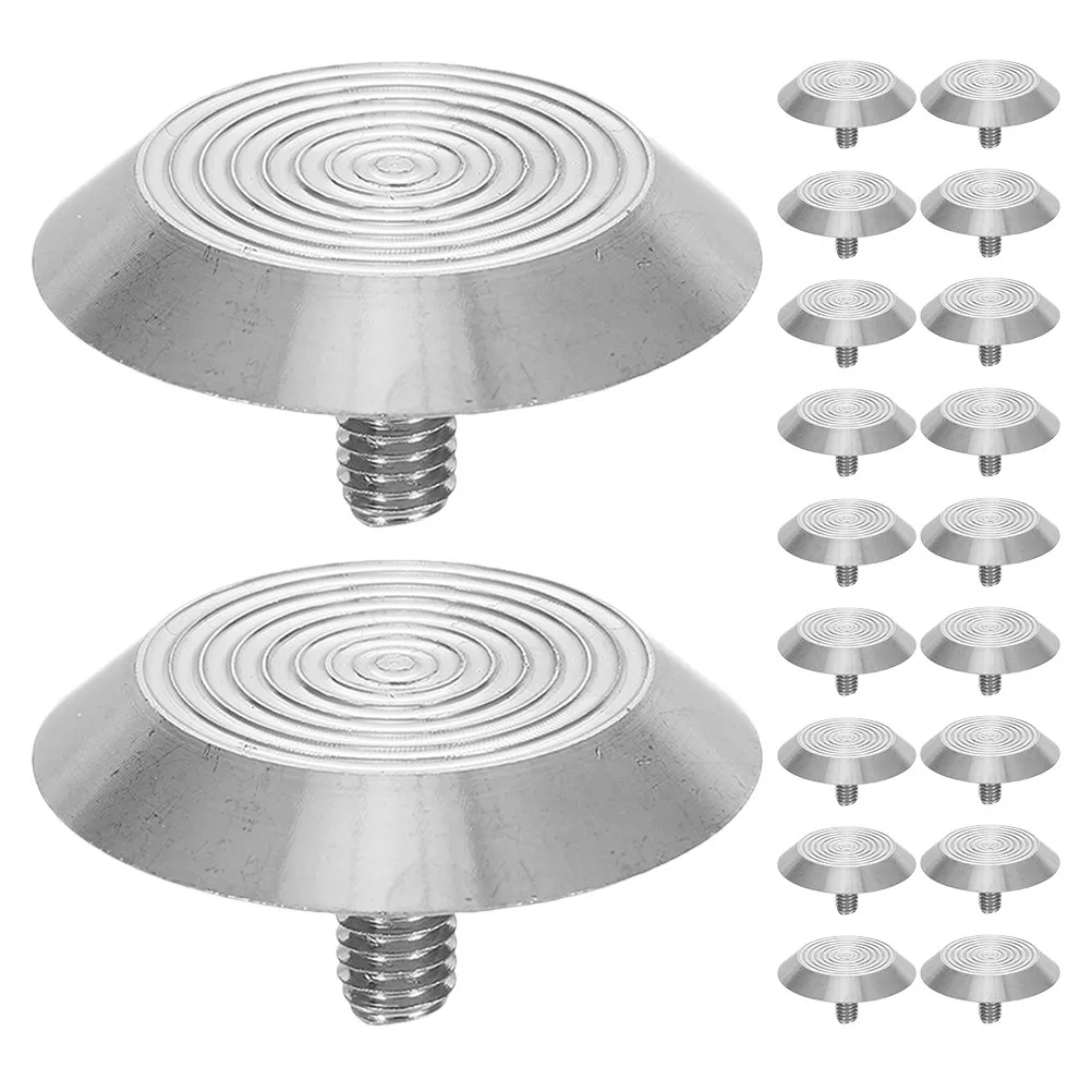 

20Pcs Stainless Steel Tactile Paving Nails Pineapple Surface Non-Slip Blind Sidewalk Guide Studs for Bus Stops Urban Walkways