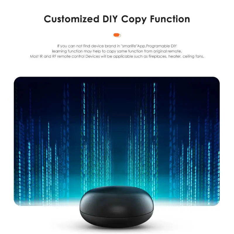 Controlador remoto Control de voz función de copia Tuya Wifi Control remoto funciona con Alexa Home Ir y Control remoto Rf