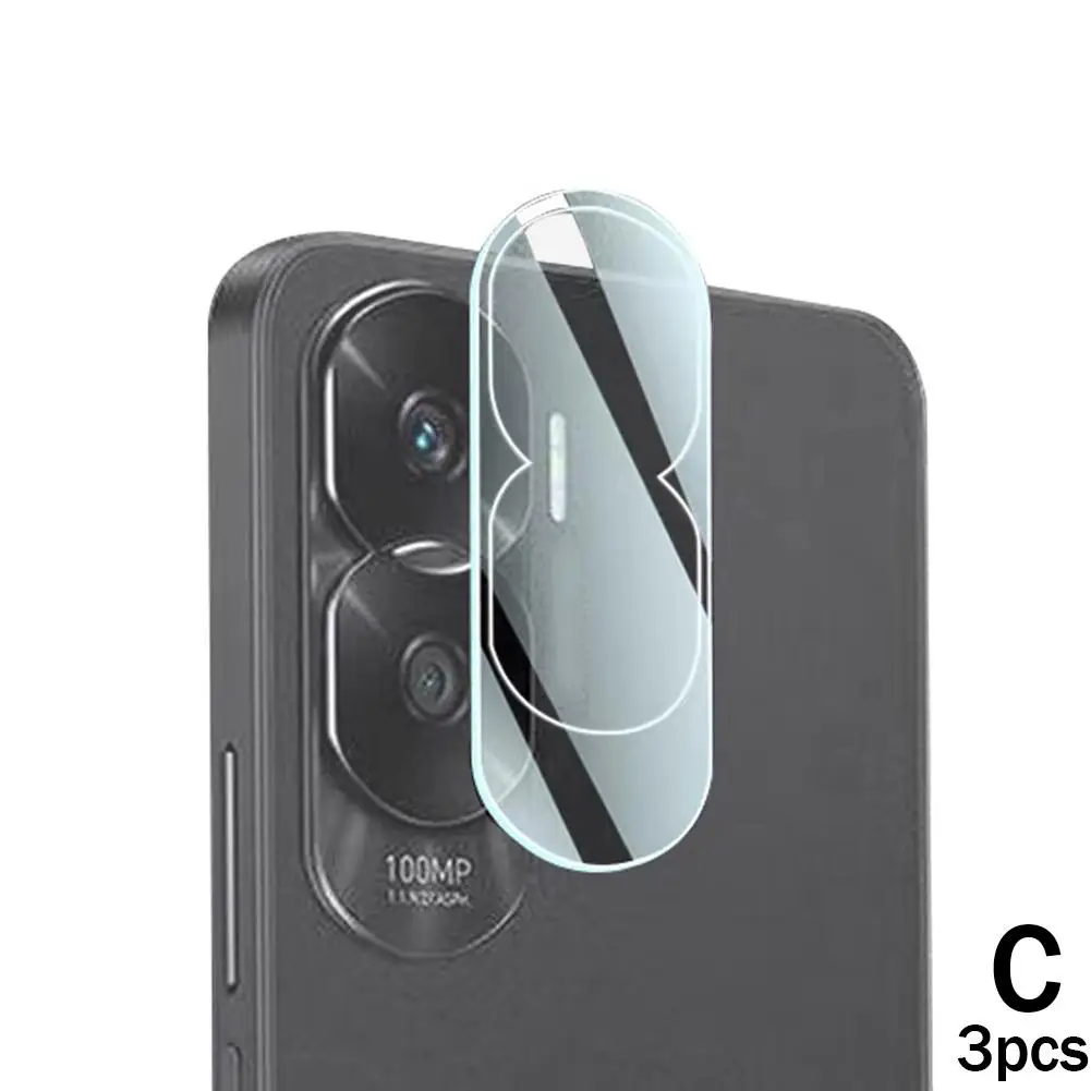 Adecuado para película de lente Honor 90Lite, película protectora de vidrio de cámara trasera transparente integrada 3D Y9X9