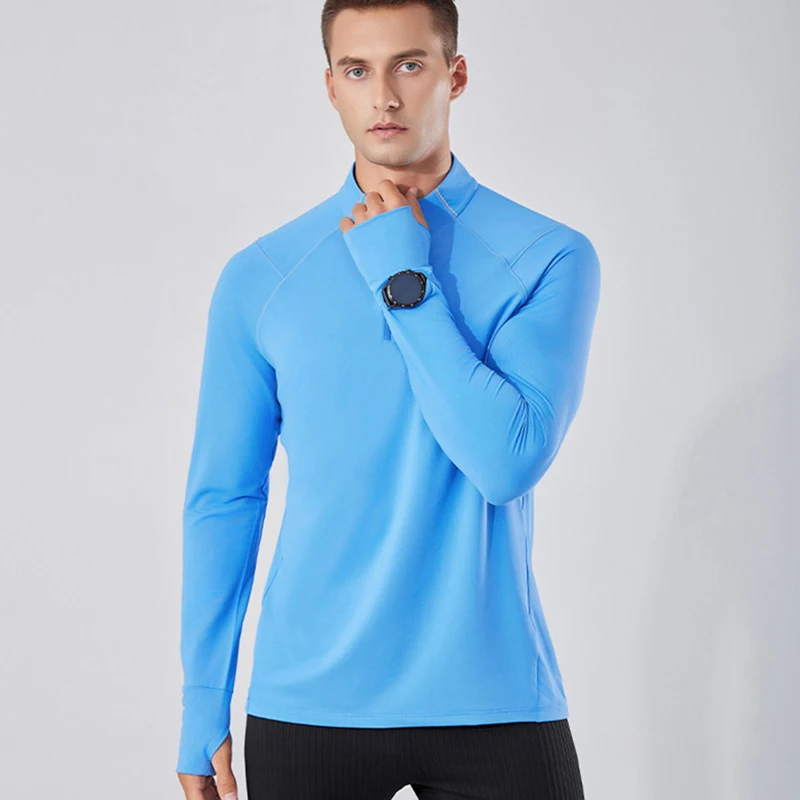 

Men Women Compression Running Long Base T Shirt Fitness Sport Basketball Football Zipper Soccer Training Gym Bottom Clothes 109