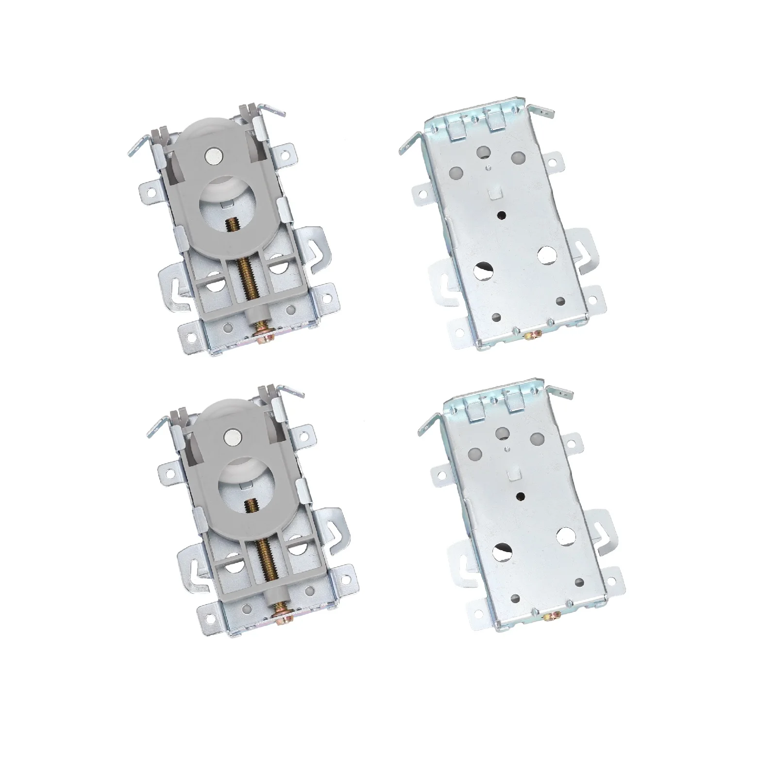 4pcs Stainless Steel Sliding Door Roller Wheel Heavy Load Bearing Anti-impact Silent Smooth Easy Install Cabinet Bathroom Door