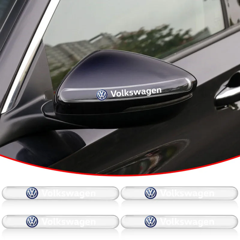 

4PC Transparent Car Door Handle Sticker Decoration Protector Film for VW GTI POLO Tiguan Passat B5 B6 B7 Golf EOS Scirocco