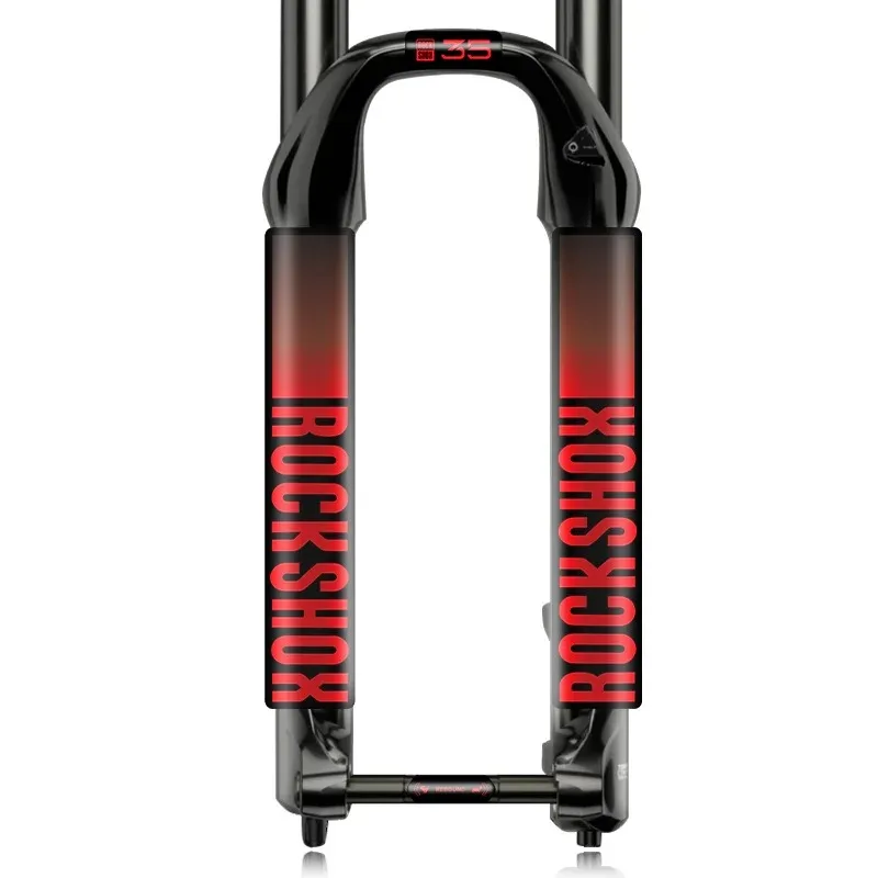 Roshox XC35 Adhesivo para horquilla delantera de bicicleta de montaña - Multicolor (Negro/Blanco, Gris oscuro, Naranja brillante, Azul, Rojo) XC35 Shock Front