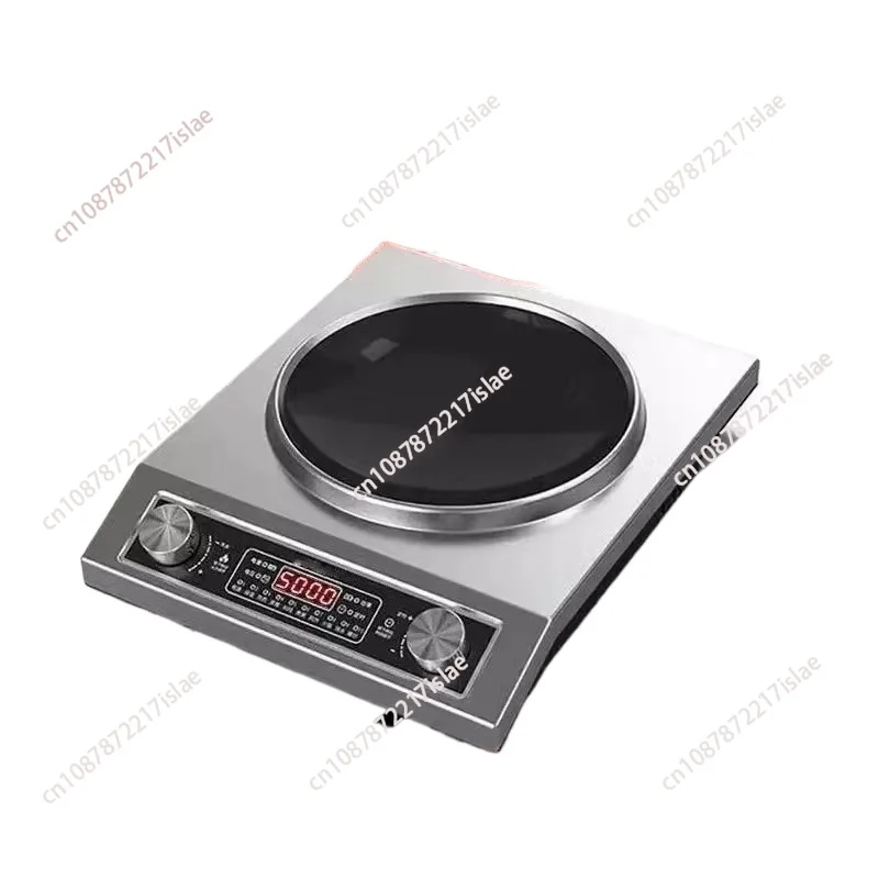 Household & Commercial Concave Induction Cooker, High Power Multifunctional Stir-Fry Hot Pot Stove