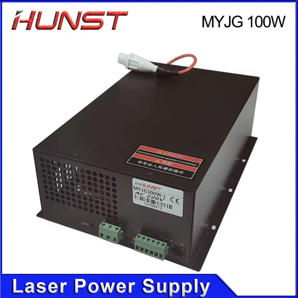 Hunst CO2 Laser Power Supply MYJG-100W for 80W-100W Laser Cutting and Engraving Machine