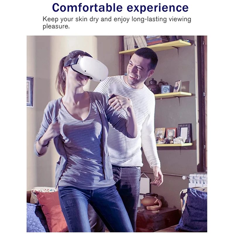 Adjustable Size VR Facial Interface Support Bracket Foam Pad For Oculus Quest 2 Interface Facial Pad 2 VR Accessories