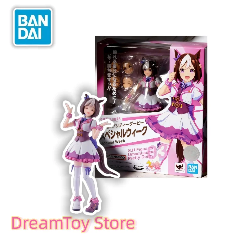 

【In Stock】Bandai SHF Jockey Girl PrettyDerby Special Week General General Action Figure Doll Anime Model Toy Collection Gift
