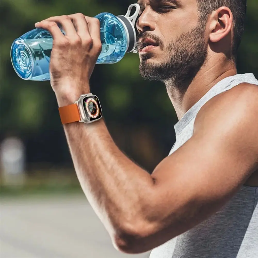 애플 워치용 강화 유리 필름, 정렬 도구, 강화 HD 스크린 보호대 액세서리 보호, 울트라 1/2, 49mm