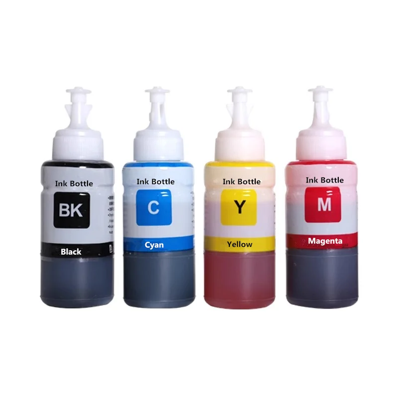 4 Colors 664 672 Refill dye ink For Epson L100 L110 L210 L120 L220 L310 L355 L362 L366 L365 L380 L486 L800 L805 L810Printer