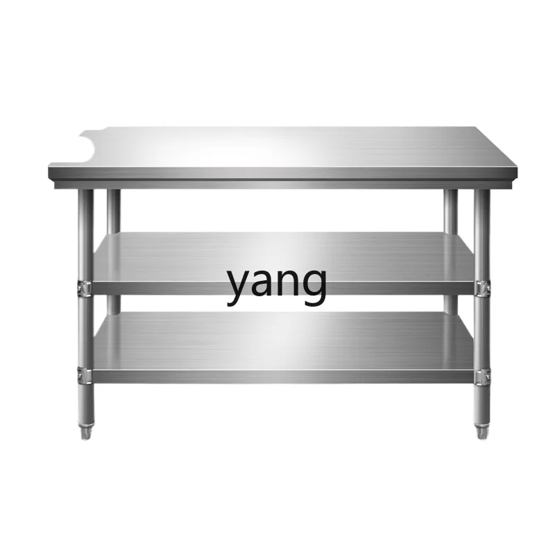 

LH disassembly and assembly double-layer three-layer stainless steel workbench table cabinet kitchen console
