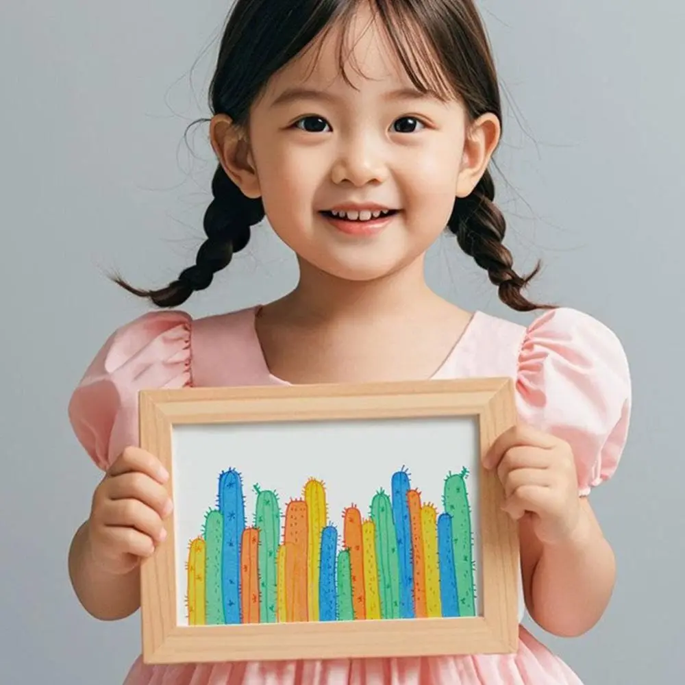 Drawing Papers Squeegee Art Kids Paint Kit DIY Material Painting Art Supplies Rainbow Dot Scratch Painting Arts Animal Pattern