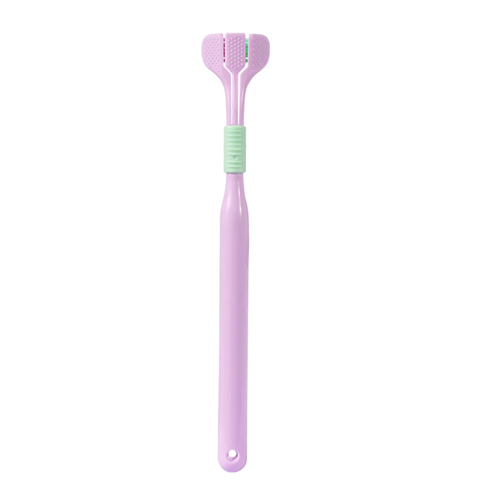 Comfortable 3 Heads Toothbrush Completely Cover Triple-Angle Toothbrush for Children and Adults