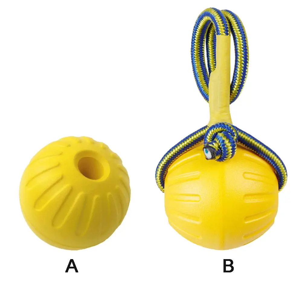 7cm/9cm Yellow Indestructible Rubber Ball Pet Dog Training Chew Play Fetch Bite Toy Dog Toys For Dog Interactive