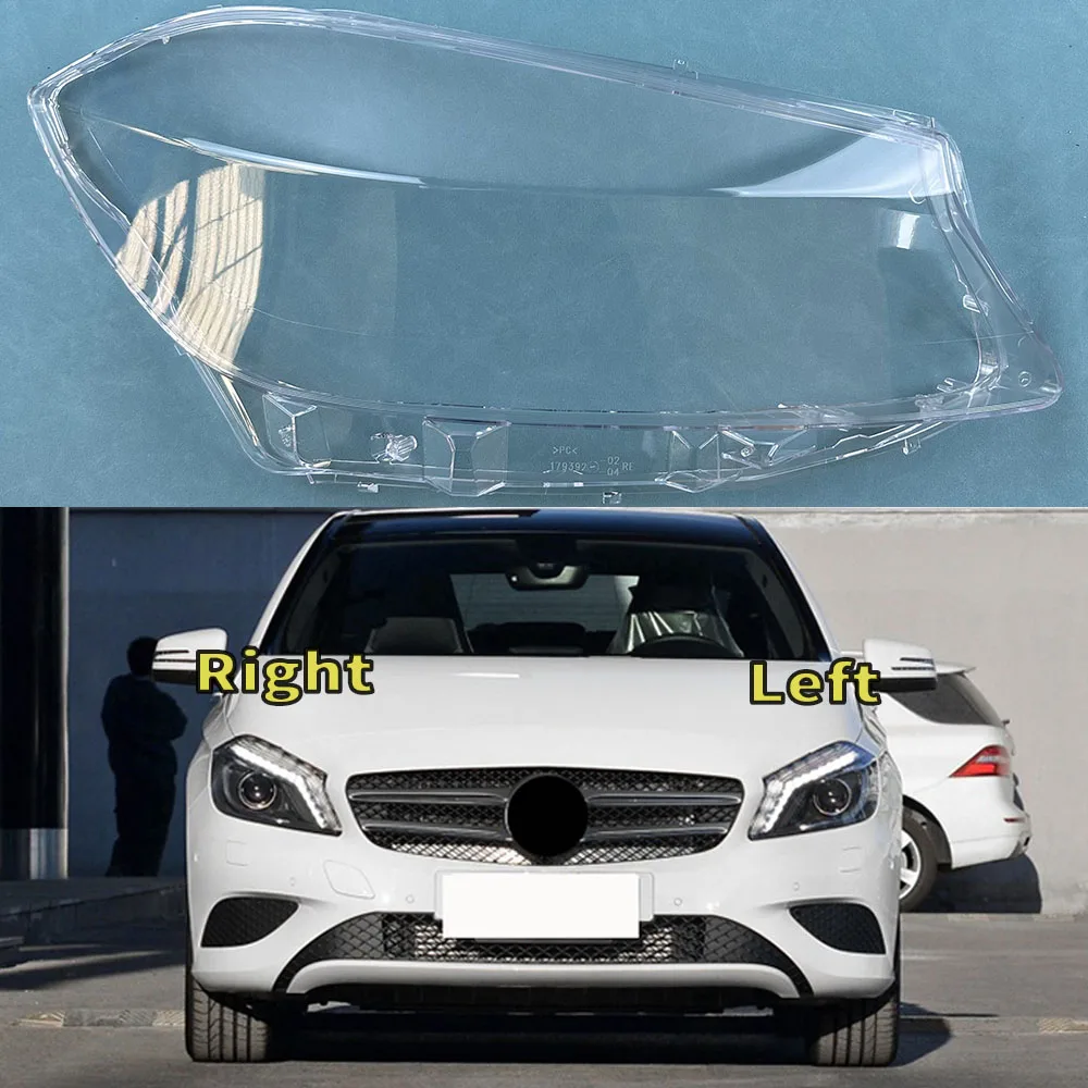 

For Benz W176 A-Class A180 A200 A260 A45 AMG 2012-2016 Headlamp Cover Headlight Shell Lens Plexiglass Replace Original Lampshade