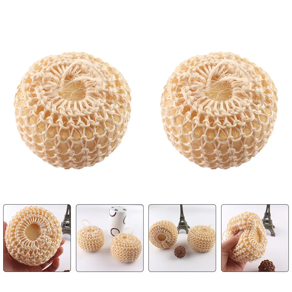 

Набор из 5 штук: Натуральные сизалевые мочалки для душа, износостойкие, отшелушивающие, для очищения тела, бережные к коже, многоразовые