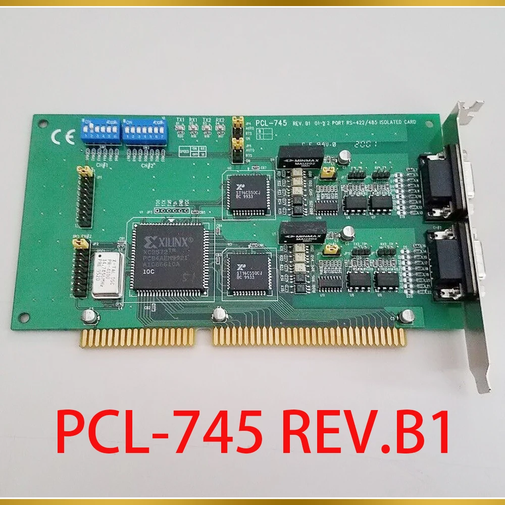 Communication Card 2-Port RS-422/485 ISA Serial Card For Advantech PCL-745 REV.B1