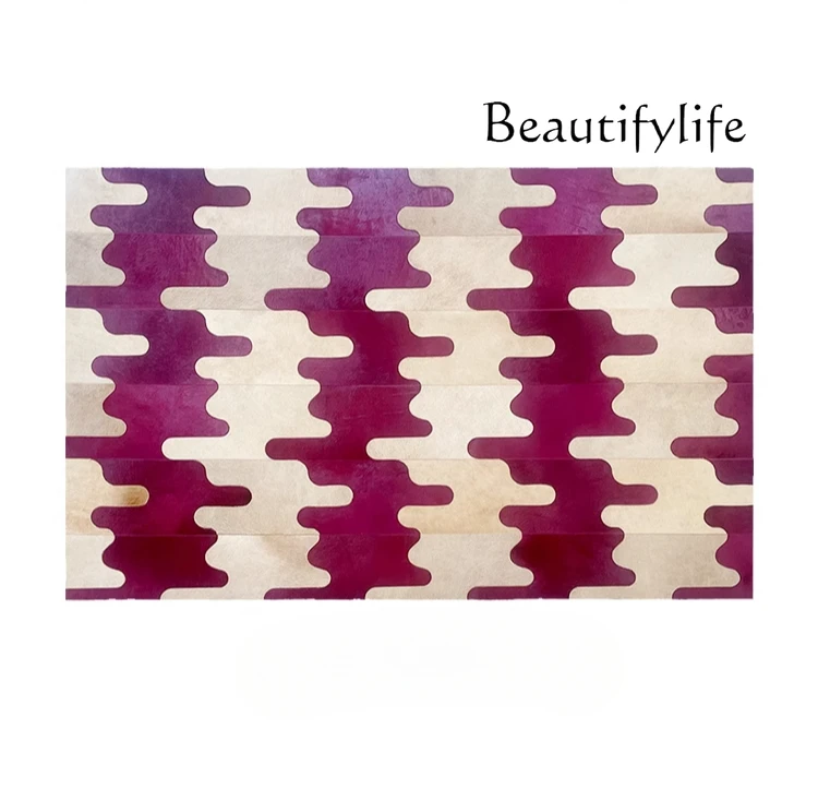 irregular fur splicing carpet modern simple living room bedroom sofa blanket can be customized