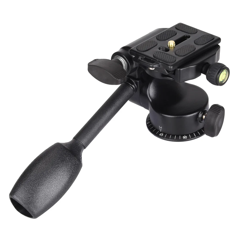 

Andoer Q08 Video Tripod Ball Head 3-way Fluid Head Rocker Arm with Quick Release Plate for DSLR Camera Tripod Monopod Ball Photo