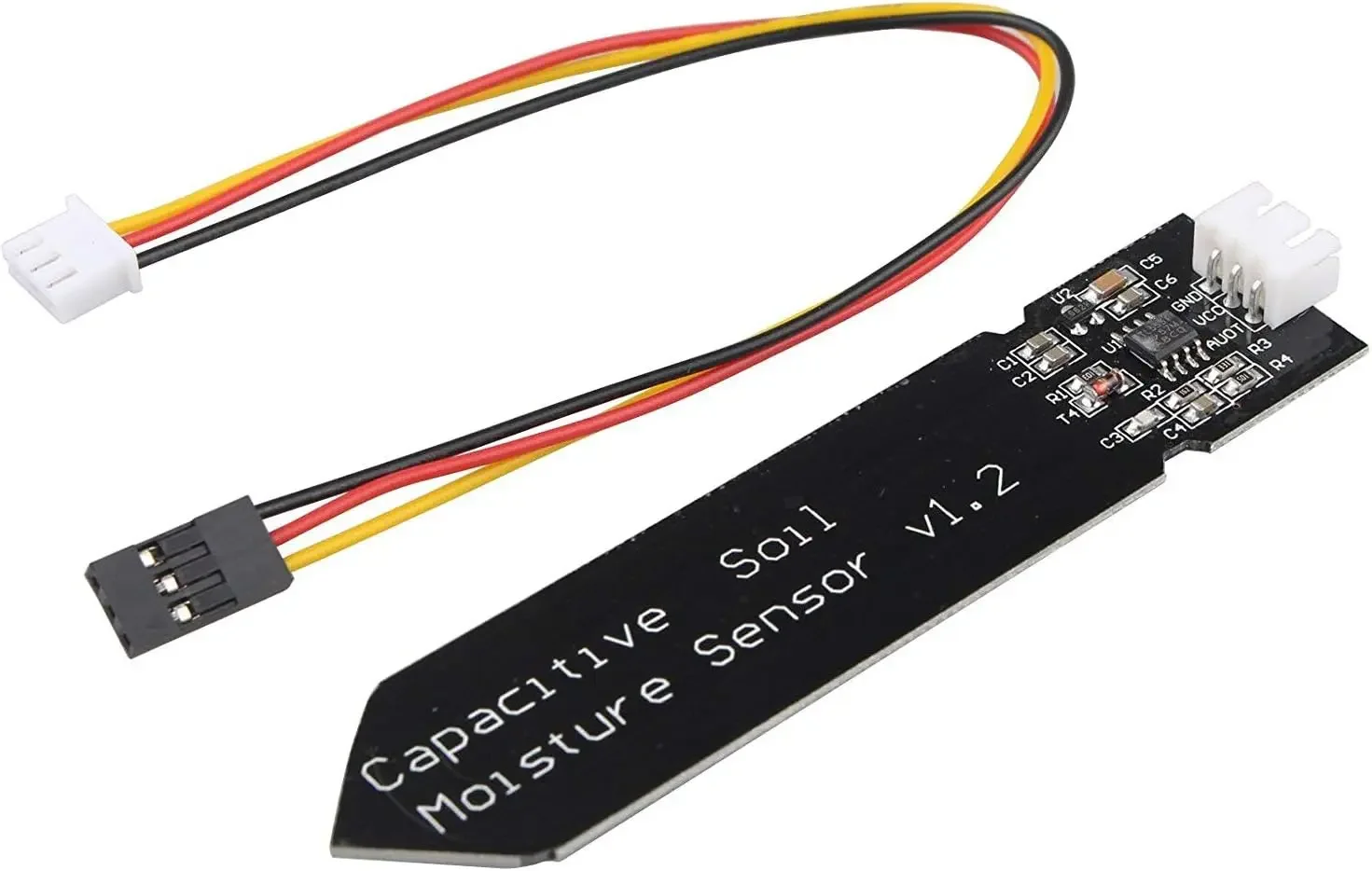 Módulo Sensor de humedad del suelo analógico capacitivo, sensores de detección de humedad resistentes a la corrosión para Arduino y Raspberry Pi, 5 uds.