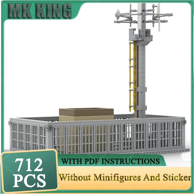 Street View Moc Building Protected Telecommunications Sites Model Brick Technology Blocks Assembly Gift Toy DIY Construction Set