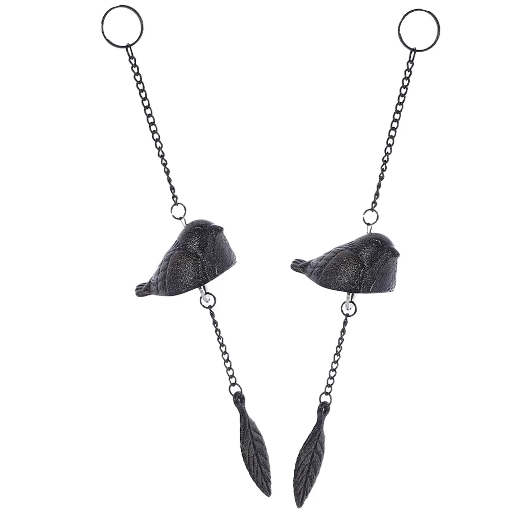 

2Pcs Wind Chimes Vintage Garden Decoration Outdoor Hanging Bell Metal Patio Decor Garden Windchimes Hanging Bell