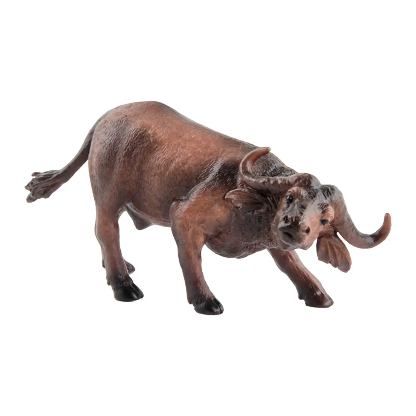 

Animal Buffalo Models Wildlife Animal Figures for Desktop Ornament Sand Table Diorama