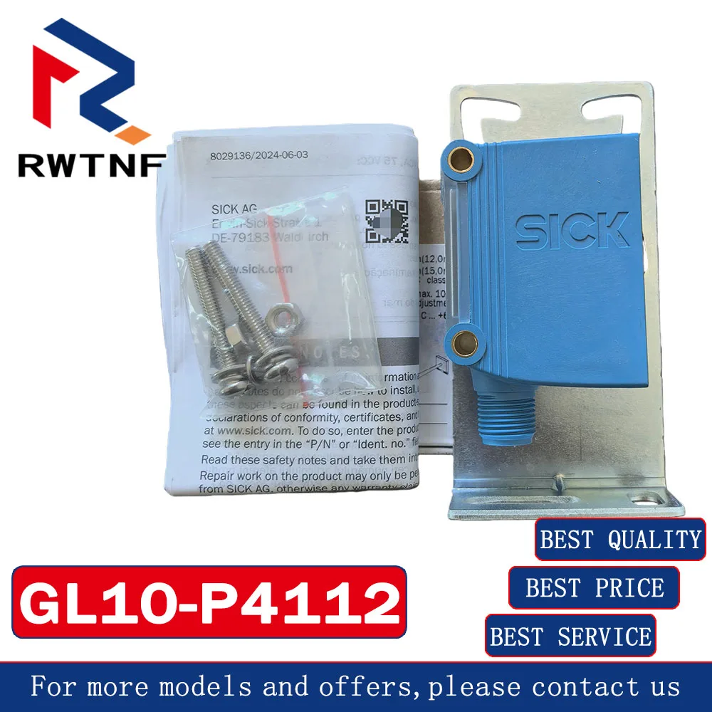 

Совершенно новый оригинальный фотоэлектрический датчик GL10-P4112 SICK зеркального отражения, 100% оригинальный складской запас