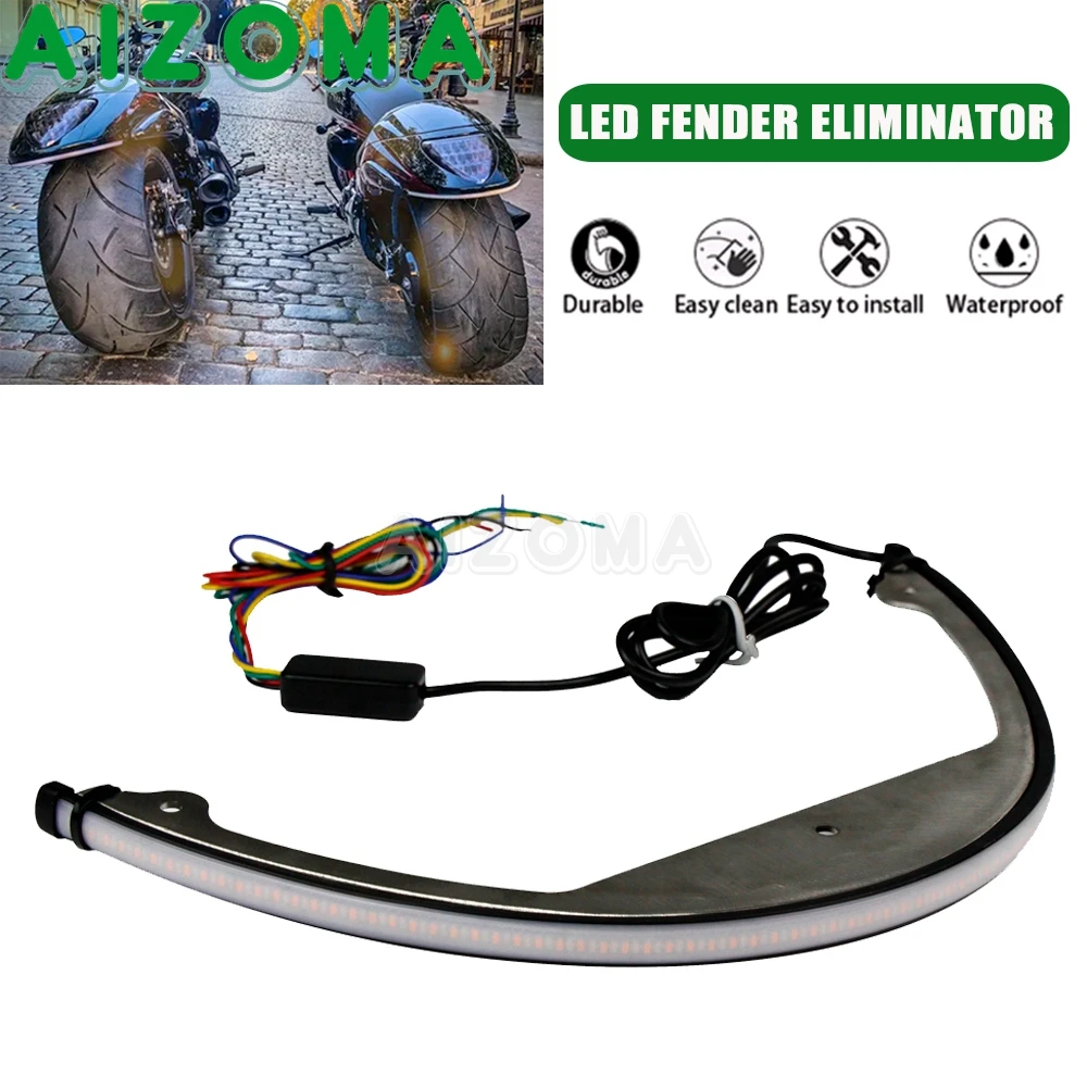 

LED Fender Eliminator Motorcycle Flowing Sequential Taillight Turn Signals Light For Suzuki Boulevard M109R M90 M 109R 90 2006+