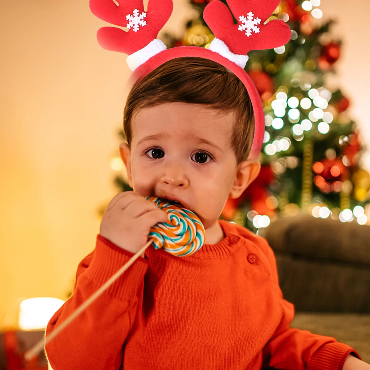 

8pcs Christmas Headband Spring Hair Hoop For Adults Festival Party Wear Holiday Costume Accessory Mixed Style Decor