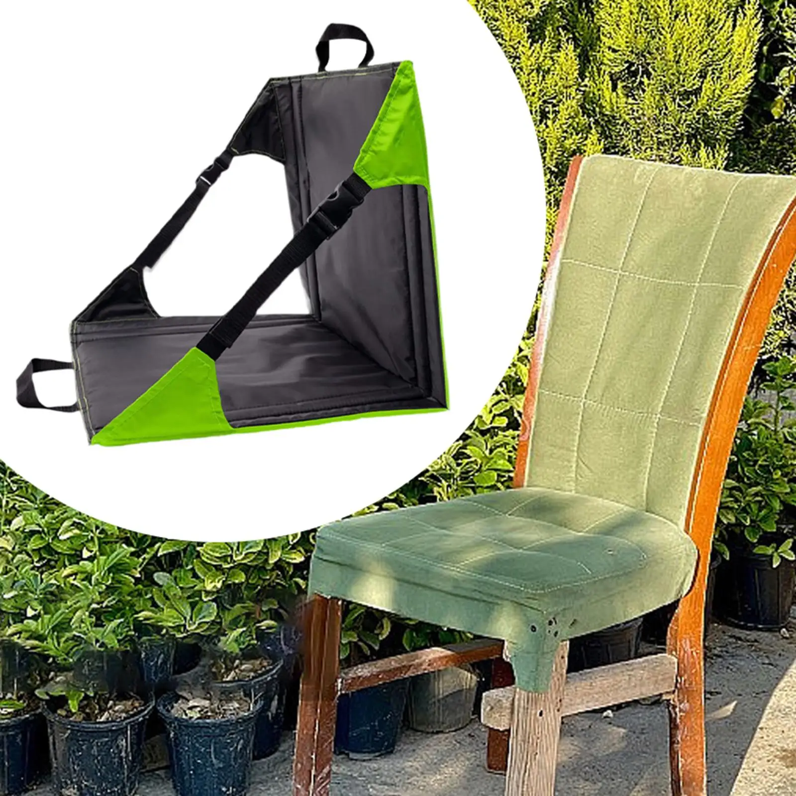 Portable Stadium Seat Cushion Padded Seat Folding Adjustable Thick Cushion Sit Mat for Outdoor Hiking Music Festivals Fishing