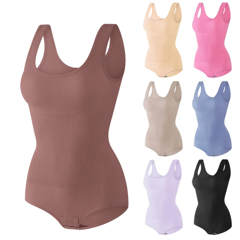 Plus Size One-Piece Shapewear Tummy Control Waist Slimming Seamless Tightening Seamless Shaping