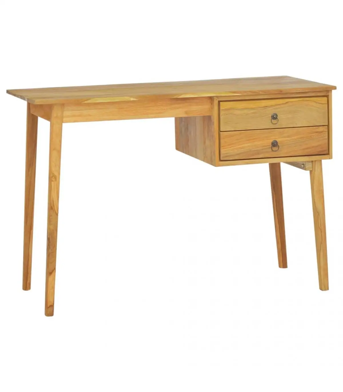 Desks desk with 2 drawers solid teak wood 110x52x75 cm