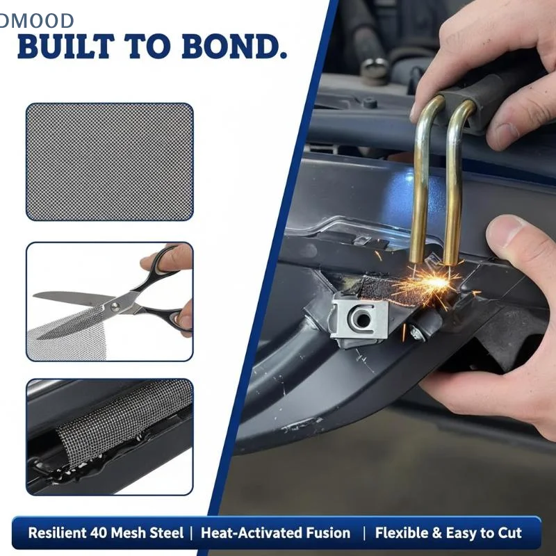 【CR】Rustproof Stainless Steel Car Bumper Repair Patch 10Pcs 20x15cm Welding Mesh for Hole Fixing