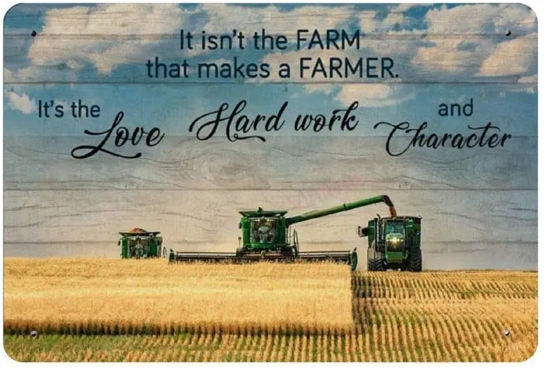 It & Rsquo;S The Love Hard Work and персонаж Ретро металлический Оловянная табличка постер Настенный декор искусство потертый шик подарок